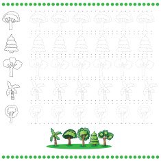 Connect the dots number of images - exercise for kids N2