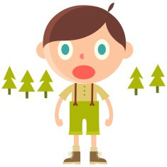 Yodal it Swiss cheese child character illustration