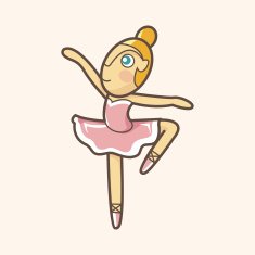 ballet dancer theme elements vector eps N5