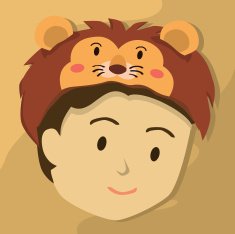 Man with Lion Hat