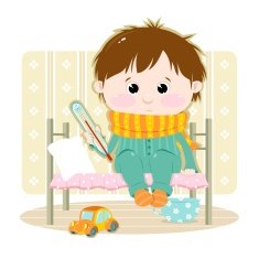 The sick boy