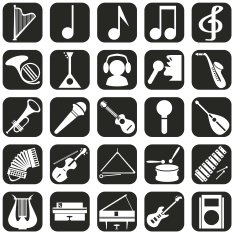 Icons musical instruments