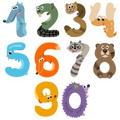 Numbers like European Forest Animals