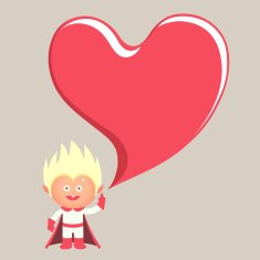 Superior lover character illustration