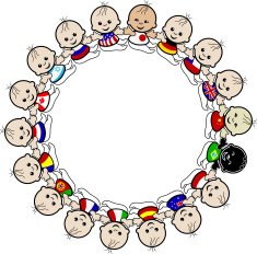 Collection of Ñlipart Circular frame with charming children