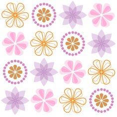 modern flowers pattern