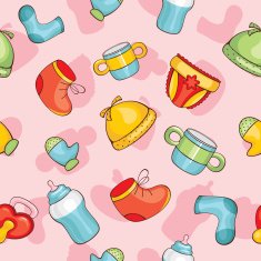 Seamless baby background N29