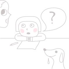 child asking adult why with pet dog