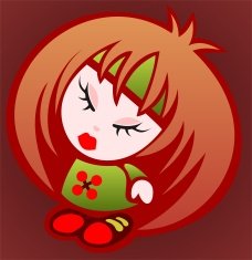 cartoon emo girl
