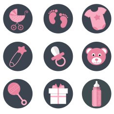 Baby shower in pink