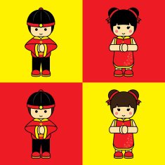 Chinese boy and girl