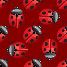 seamless pattern with lady bug