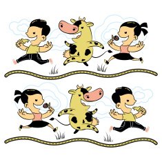 Seamless pattern lovers of milk