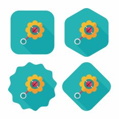 baby rattle flat icon with long shadow EPS 10 N76