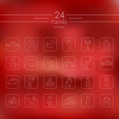 Set of family icons N6