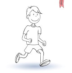 Boy Running N18