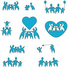 Bonus Pack Caring Family Icons