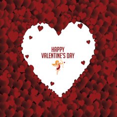 Valentine&rsquo;s Day heart frame