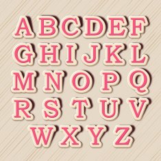 Stylish capital letter background