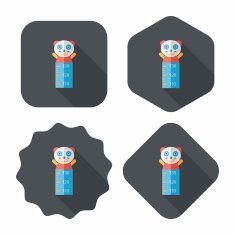 Height scale flat icon with long shadow eps10 N14
