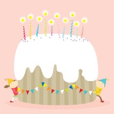 happy birthday cake! girl