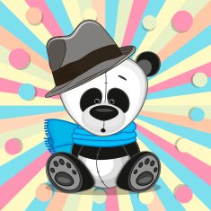 Panda with hat