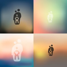family icon on blurred background N2