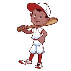 Baseball player with a bat on his shoulder N2