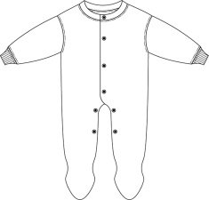 Plain Babies Sleep Suit