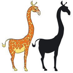 Cute vector giraffe