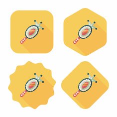 Mirror toy flat icon with long shadow eps10 N13