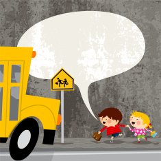 Ready to start the school kids vector illustration cute