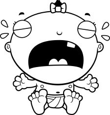 Cartoon Baby Girl Crying N2