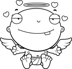 Cartoon Baby Angel Love N2