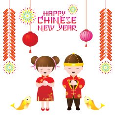 Chinese New Year Frame with Kids N2