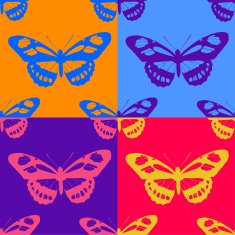 seamless butterfly background Vector illustration