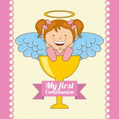 first communion vector illustration 10 eps graphic N6