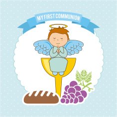first communion vector illustration 10 eps graphic N9