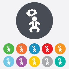 Baby infant sign icon Toddler boy symbol N23