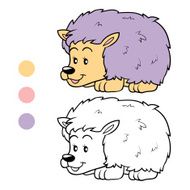 Coloring book (hedgehog)