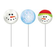 Marshmallow on a stick Snowman and Snowflake