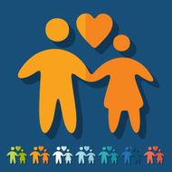 Flat design family N14