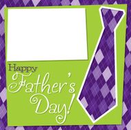 Father&#039;s Day cut out tie card in vector format N5