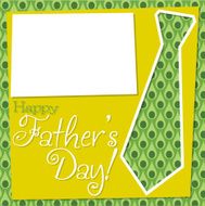 Father&#039;s Day cut out tie card in vector format N7