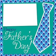 Father&#039;s Day cut out tie card in vector format N8