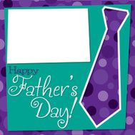 Father&#039;s Day cut out tie card in vector format N10