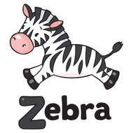 Little Zebra for ABC Alphabet Z N2
