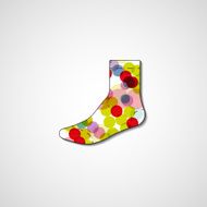 Abstract illustration on sock N12