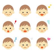 Facial expressions of baby