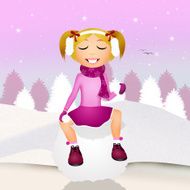 girl on snowball N2